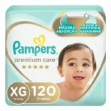 Pampers Fralda Premium Care XG com 120 Unidades