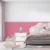 Papel De Parede Adesivo Ripado Rosa Com Faixa Para Meia Parede