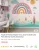 Papel de Parede Infantil Tema Arco-Íris Soft Color Para Decorar Quarto de Criança