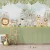 Papel de Parede Safari Animais Fofinhos – Infantil – Quarto de Bebê
