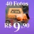 Papel fotográfico profissional 10x15cm
