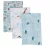 Papi Textil Cueiro Flanel Papi Estampado Para Bebê 80Cm X 50Cm Contém 03 Un