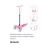 Patinete infantil 3 rodas com led ajustável scooter dobrável menino menina