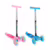 Patinete Infantil 3 Rodas Com Led Ajustável Scooter Dobrável Menino Menina