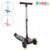 Patinete Infantil 3 Rodas com LED Dobrável e Ajustável