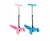 Patinete infantil 3 rodas com luzes led dobrável e ajustável menino menina ( Azul ou Rosa)