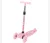 Patinete Infantil Cavalinho com 3 Rodas Com Led Dobrável, Rosa – Wakaii