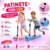 Patinete Infantil com 3 Rodas Com Led – Rosa ou Azul