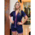 🛍️ Conjunto Canelado de Tricot Mousse Calça Pantalona Cordão Ajustável+Blusa Manga Bufante Inverno