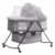 PIPDIP Berço Portátil Para Bebês, Co-bed, Infantil, Até 5 Meses de Idade, De 0 a15kg, Ergonômico, Trava nas Rodinhas, Cinza.
