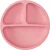 Prato em Silicone com 3 Divisórias e Ventosa  CLINK (Rosa)