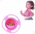 Prato Mágico Infantil giro bowl Bebê tigela Giratório Não Derrama (Rosa)