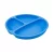 🛍️Prato Silicone Com Divisória Colors Azul, Clingo, Azul
