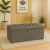 Puff Baú pé de cama 90 cm no Sued Capitone Organizador e Sapateira (Porta Objetos e Brinquedos)