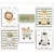 Quadros decorativos safari 6 peças com o nome do seu filho(a) para seu enxoval