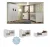 Quarto Completo Pimpolho com berço 3 em 1 com rodízios + Roupeiro + Cômoda Multimóveis Branco