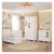 Quarto de Bebê Completo com Berço Americano Ben 3 Em 1 Guarda Roupa 3 Portas e Cômoda Uli 4 Gavetas