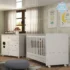 Berço Cômoda c/ Colchão Incluso Meu Bebê Multimóveis Branco*