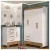 Quarto Infantil Completo Guarda Roupa 4 Portas 2 Gavetas com Cômoda Liz Espresso Móveis