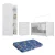 🔸Quarto Infantil Completo João e Maria com berço 3 em 1 + colchão Multimóveis + Roupeiro e cômoda Branco