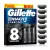 Refils Para Barbear Gillette Mach3 Carbono Carga para Aparelho de Barbear com Carvão Ativado 8 Uds