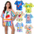 Roupa Infantil Menina – Kit 2 Pçs: Short + Blusa Estampas Exclusivas