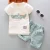 🛍️Roupas De Verão Para Crianças Meninos Meninas Ternos Bebês Estampa De Crocodilo Calças 2Pcs/Conjuntos Kids Cotton Tracksuits Toddler Outfits