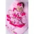 Saida de Maternidade Para Bebe Menina Vermelha Floral 05 peças Roupas de Bebê