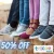 Seleção de tênis infantis com 50% OFF