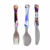 SIMONAGGIO Jogo de Talheres Infantil Disney Kids Frozen – Kit de Talheres de Aço Inox Com Cabo Plástico – Multicor – 3 Peças