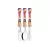 SIMONAGGIO Jogo de Talheres Infantil Disney Kids Princesas – Kit de Talheres de Aço Inox Com Cabo Plástico – Multicor – 3 Peças