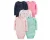🛍️Simple Joys by Carter’s Body de manga comprida para bebês meninas, pacote com 5, Verde menta/bolinhas marinhas/rosa/borboletas/floral, 6-9 Meses