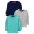 Simple Joys by Carter’s Kit com 3 camisetas de manga comprida, meninos – Tam 3-6M