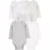 🚨 Simple Joys by Carter’s Pacote com 5 bodies unissex de manga comprida, Cinza/branco, 24 Meses
