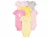 🛍️Simple Joys by Carter’s Pacote com 6 bodies de manga curta para meninas, Rosa/amarelo, 12 Meses