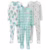 Simple Joys by Carter’s Pijama de algodão confortável para bebês e meninos, pacote com 3, Estampa de abacate/céu noturno/tie dye, 4 Anos