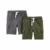 🛍️Simple Joys by Carter’s Shorts cargo de malha para meninos, pacote com 2, Verde-oliva/cinza, 12 Meses