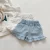 [SSPS] Shorts Jeans Macios Para Meninas Verão Novo Estilo Coreano Bebê Babados Calças Infantis Roupas FAH