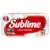 Sublime Papel Higiênico Folha Simples Vermelho 8 Rolos
