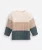 suéter de tricot infantil listrada bege – Tam 1 ao 5