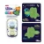 Tamanho 1 (0-6 meses)Kit de Chupeta 100% Silicone Calming Brilha no Escuro Bico Simétrico 0 a 6 meses Lillo – Azul