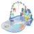 Tapete Infantil de Atividades Sensorial para Bebê Interativo com 5 Móbiles e Piano Musical com Som e Luzes (Azul)