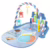Tapete Infantil de Atividades Sensorial para Bebê Interativo com 5 Móbiles e Piano Musical com Som e Luzes (Azul)