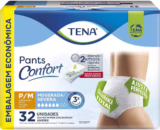 Tena Pants Confort, Roupa Íntima para Incontinência Urinária, P/M – 32 unidades