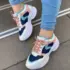 > Sandalia Feminina Bico Folha Tiras Strass Rasteira Mule