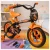 TK3 Track Bicicleta Infantil Aro 12 Arco-Íris Preto e Laranja