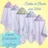 Kit C/3 Babador Bandana de Bebê 100% Algodão 23cm x 18cm Batistela Baby – Sortidas