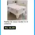 Kit 2 Prateleiras alça de couro de 40/60cm em madeira Pinus