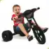 Triciclo Infantil Velotrol Preto Regulável, Bandeirante