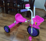 Triciclo Ultra Bike Top Girl Velotrol Motoca Branco/Rosa